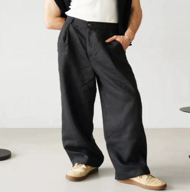 Men's High Waisted Chino Pants