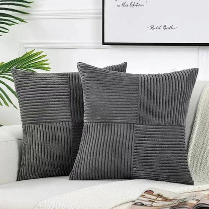 Corduroy Cushion Cover Soft Textured Beige