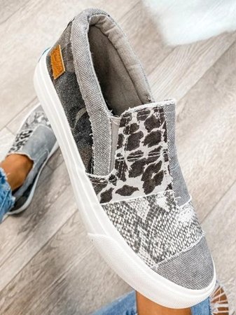 Women's Patterned Slip-On Sneakers