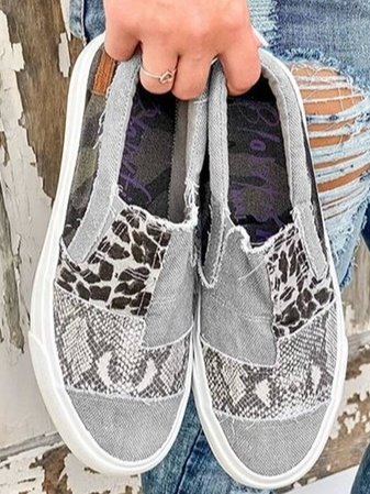 Women's Patterned Slip-On Sneakers
