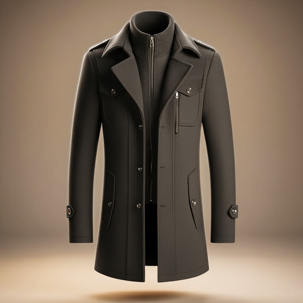 Matteo Legacy Men's Virgin Wool Overcoat