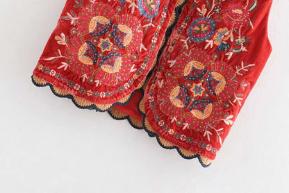 Women's Embroidered Vest