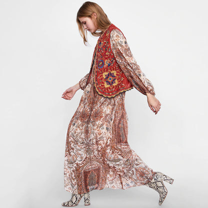 Women's Embroidered Vest