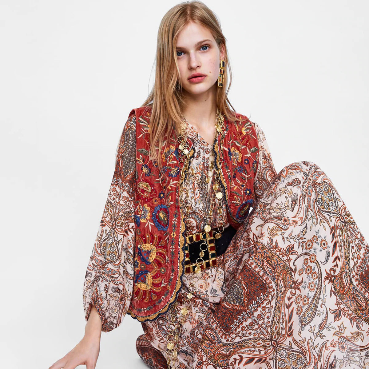 Women's Embroidered Vest