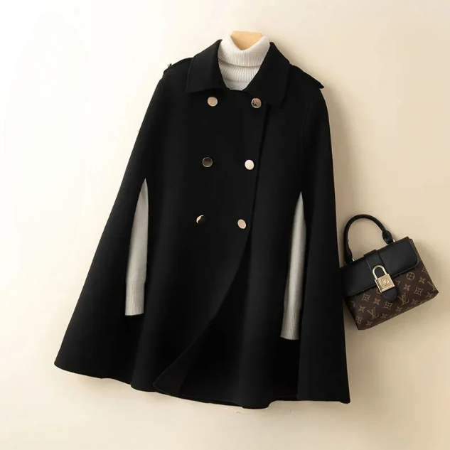 Womens Wool Batwing Coat