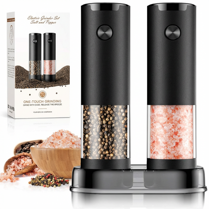 Electric Salt Pepper Grinder Set