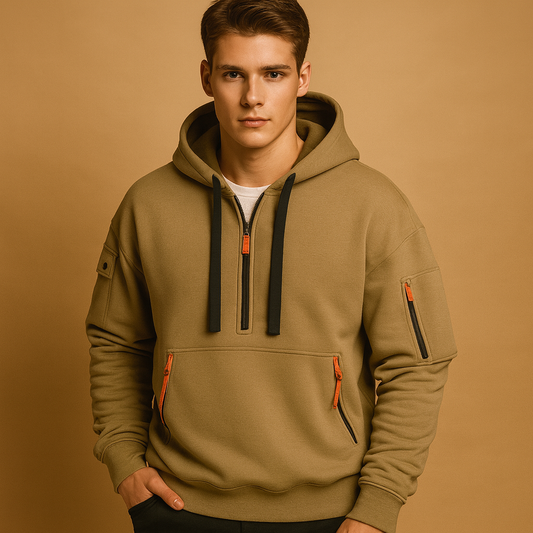 Mens Hooded Sweatshirt Fleece