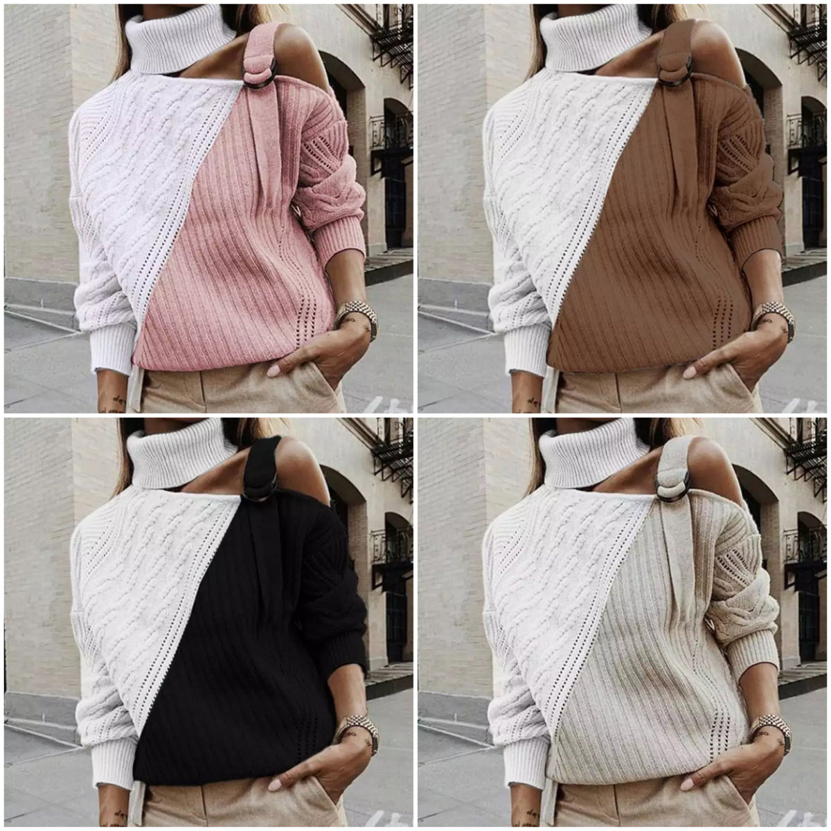 Women's Turtleneck Short Sweater