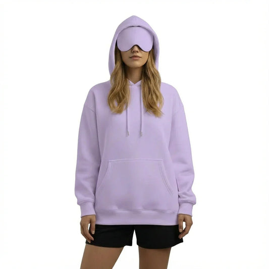 Airplane Mode Hoodie with Built-In Eye Mask
