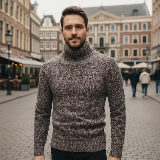 Classic Turtleneck Knit Sweater