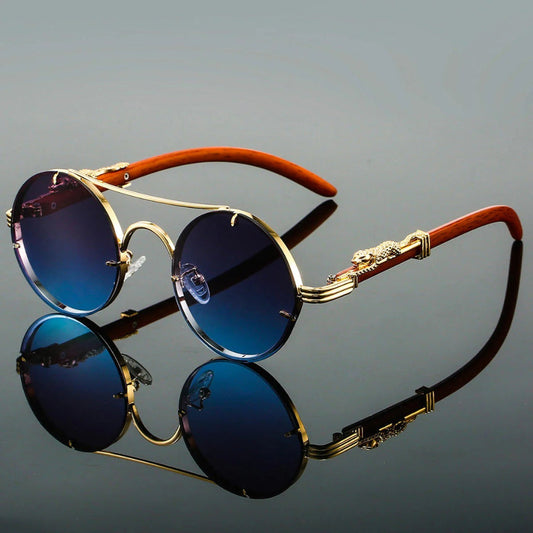 Vintage Double Bridge Sunglasses Retro Style Polarized