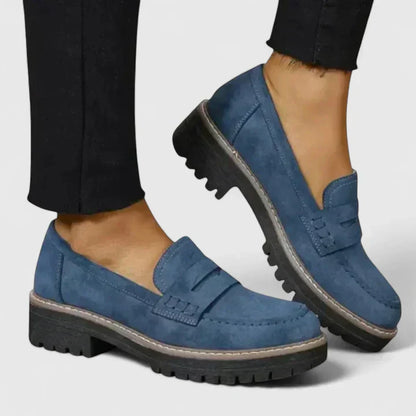 Women's Slip-On Loafers Thick Outsole