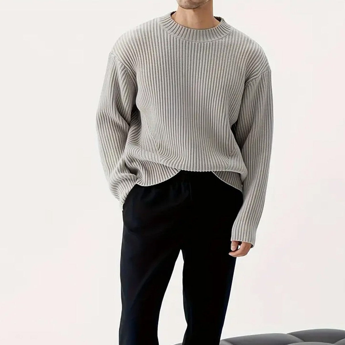 Men's Relaxed Fit Crewneck Sweater