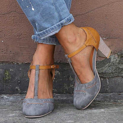 Women's Ankle Strap Block Heels