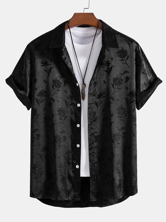 Women's Floral Bloom Shirt Midnight Rose