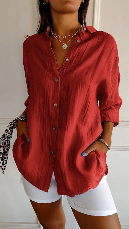 Women's Summer Button Front Shirt
