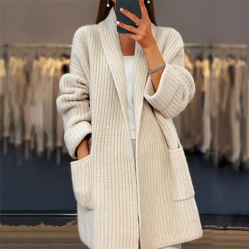 Women's Oversized Open Front Cardigan