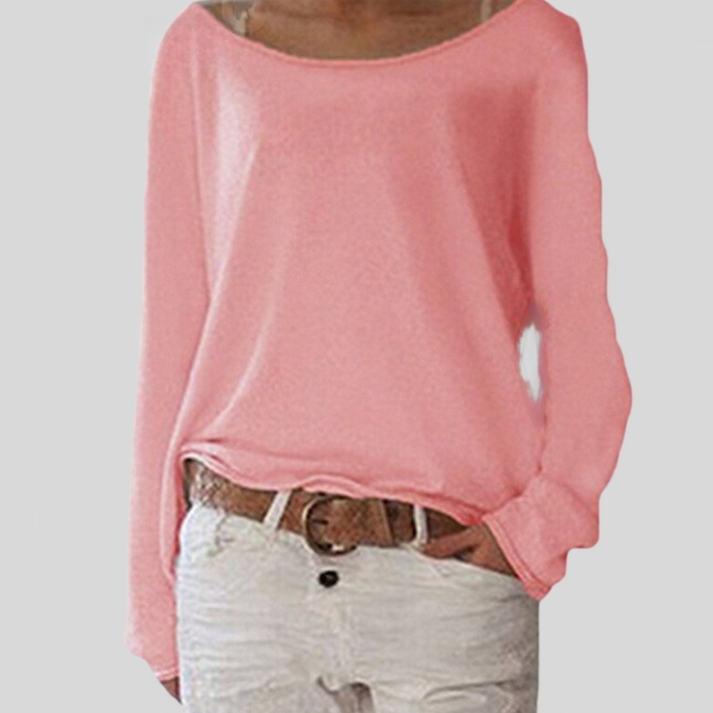 Women's Long Sleeve Relaxed Fit Sweater