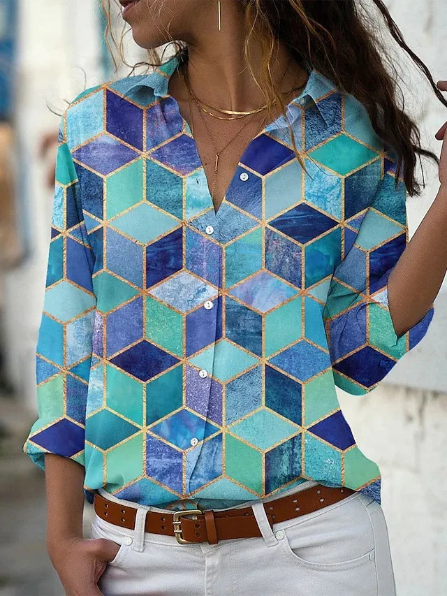 Women's Button Down Cotton Blouse