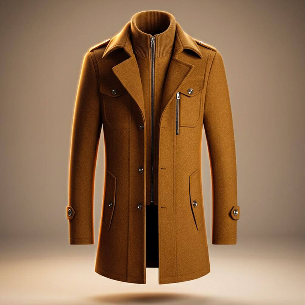 Matteo Legacy Men's Virgin Wool Overcoat