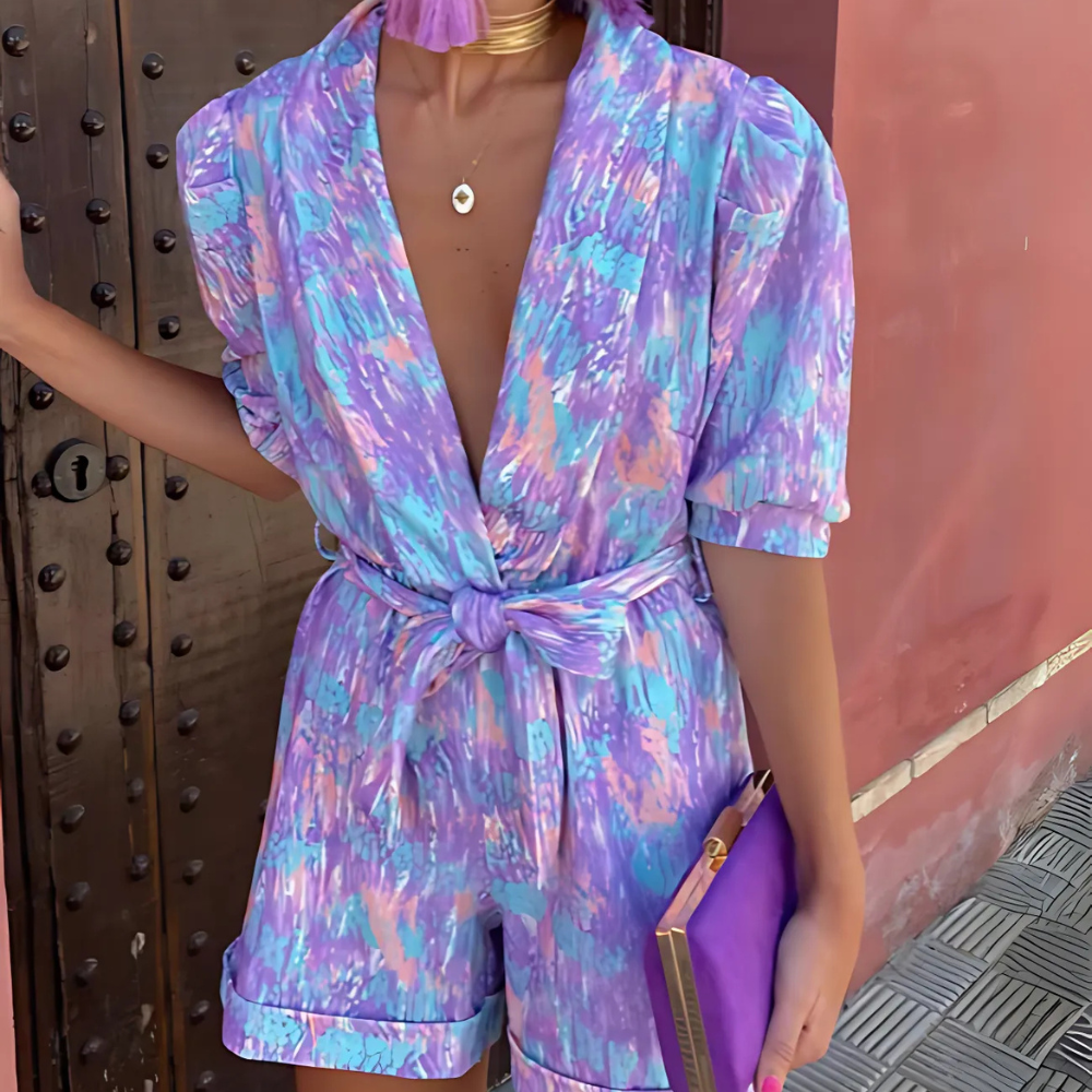 Women's V-Neck Jumpsuit