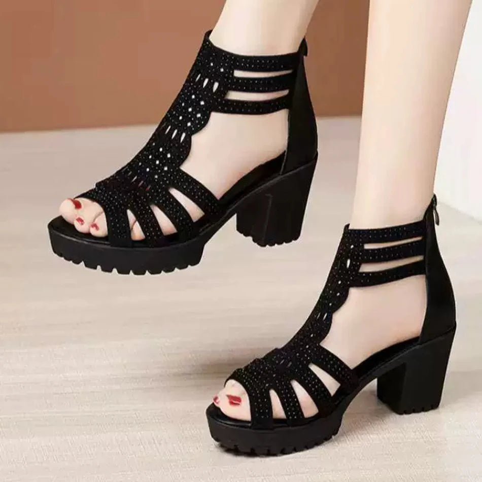 Women's Orthopedic Block Heel Sandals