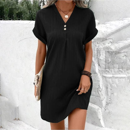Loretta Women's V-Neck Mini Dress