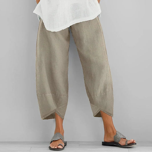 Women's Satin Wide Leg Trousers