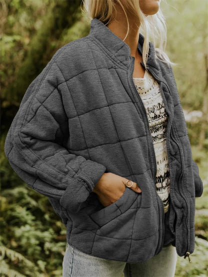 Women's Quilted Zip Up Jacket
