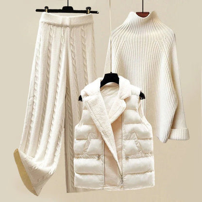 Women's Knitted Three Piece Set