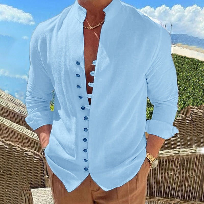 Men's Long Sleeve Button Down Casual Shirt