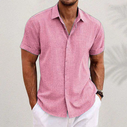 Image of Men's Button-Down Short Sleeve Shirt