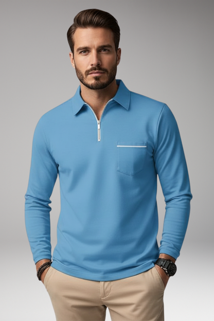 Men's Long Sleeve Dress Shirt Button Front