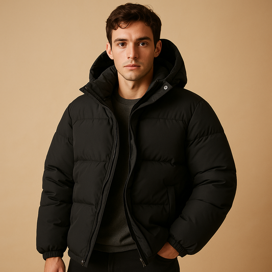 Men's Puffer Jacket With Hood