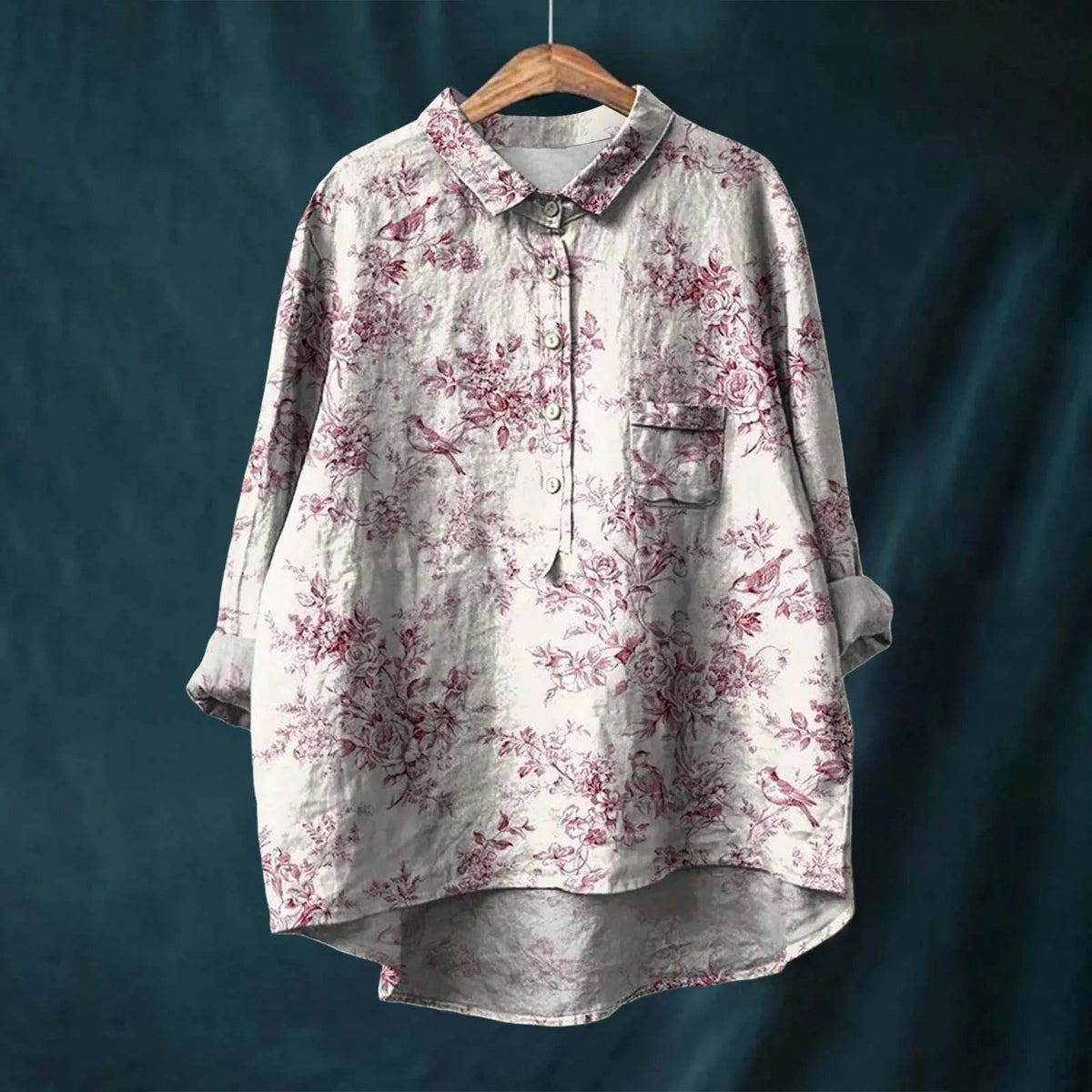 Image of Patricia | Women's Printed Button-Down Shirt