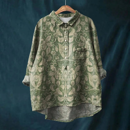 Women's Printed Button Down Shirt