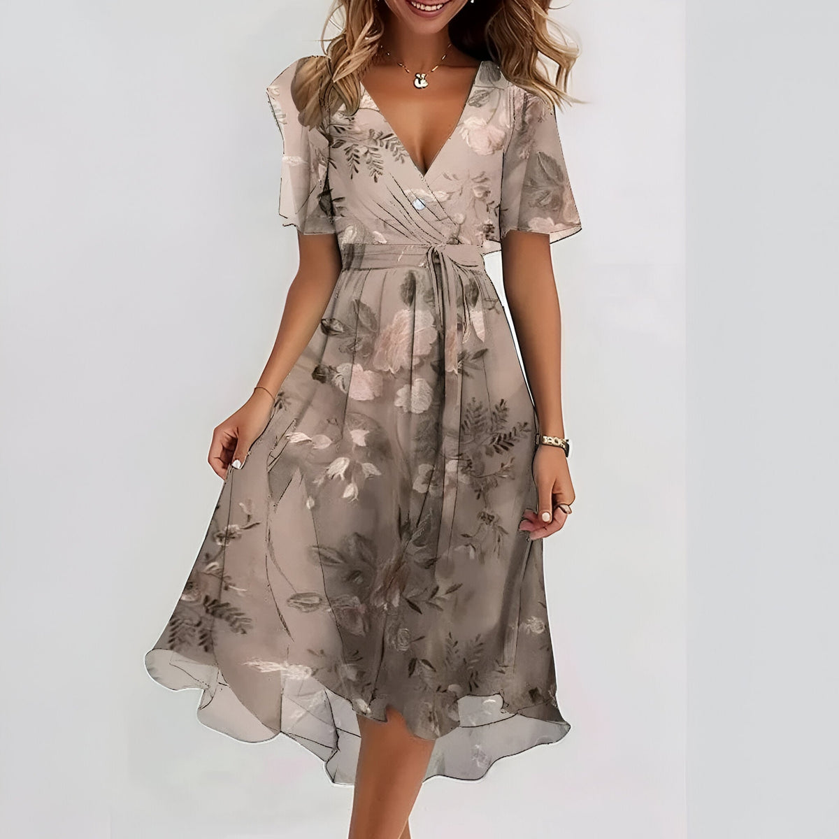 Elowira | Women’s Elegant Floral Summer Dress