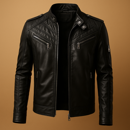 Men's Quilted Jacket Stand-Up Collar