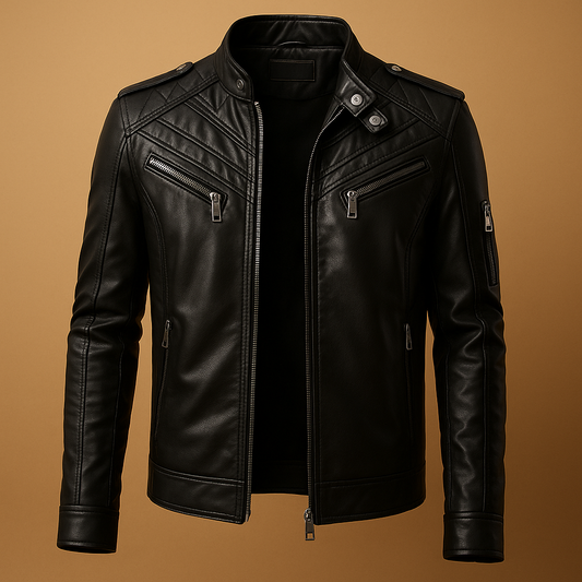 Men's Quilted Jacket Stand-Up Collar