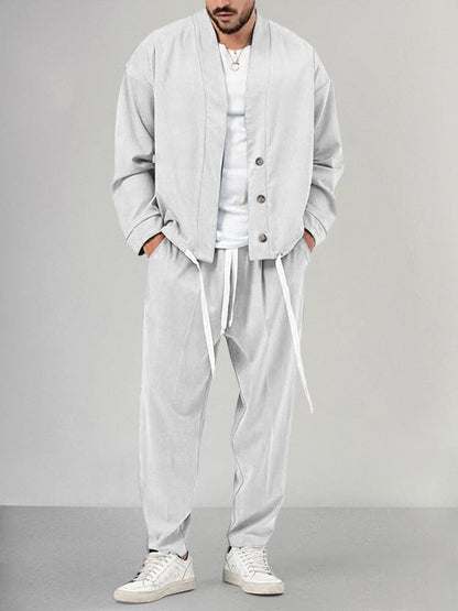 Image of Randy | Men's Drawstring Casual Loungewear Set