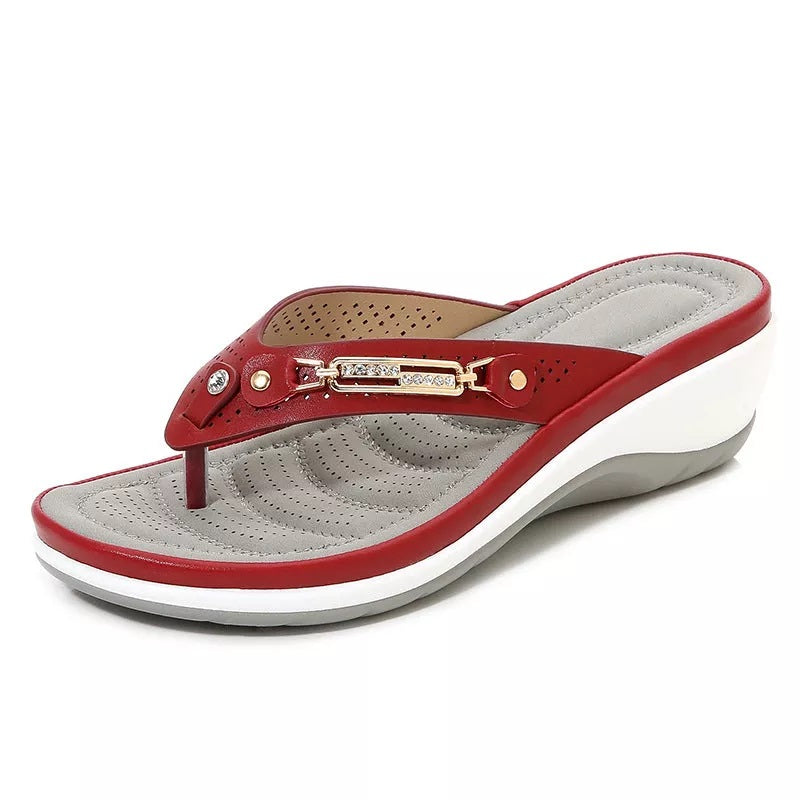 Women's Arch Support Leather Sandals