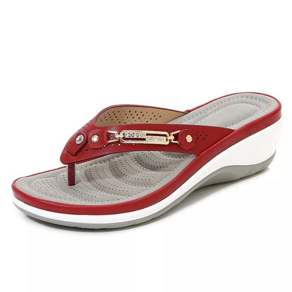 Women's Arch Support Leather Sandals
