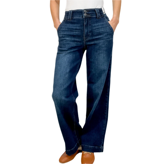 Women's High-Waisted Wide Leg Jeans