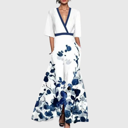 Women's Floral Maxi Dress Wrap Style