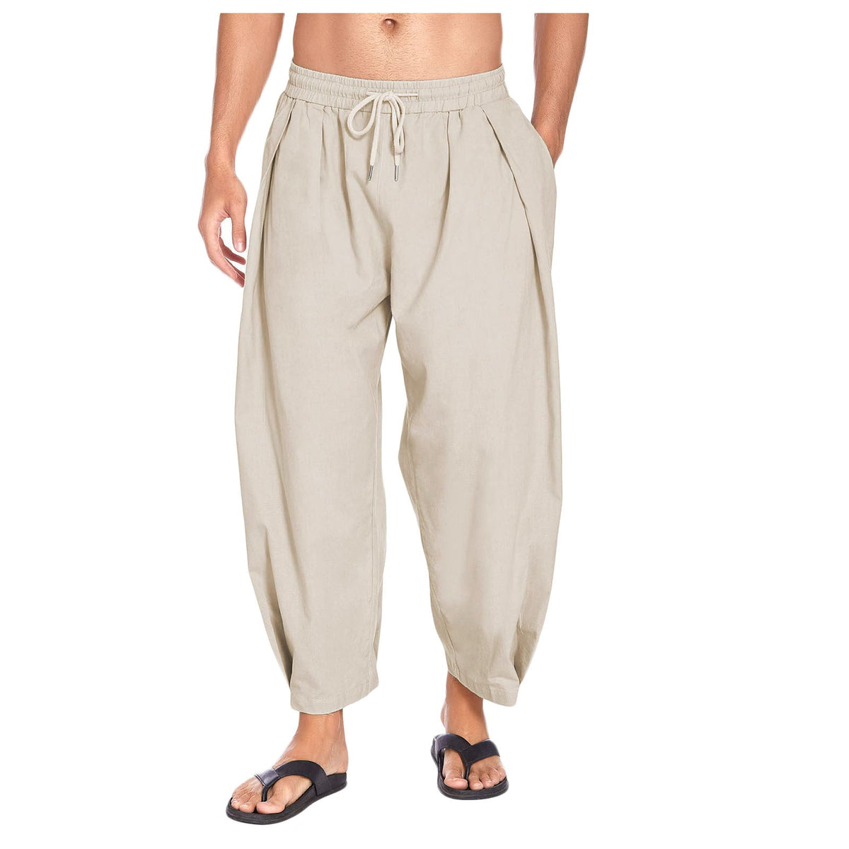 Men's Cropped Harem Pants