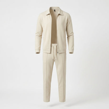 Men's Zip Up Jacket Suit Set