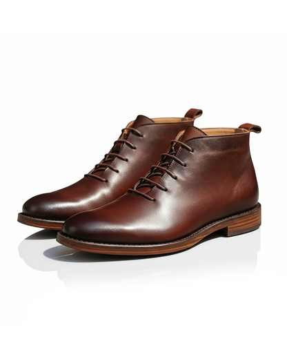 Men's Slip On Ankle Shoes Minimalist Lace Up