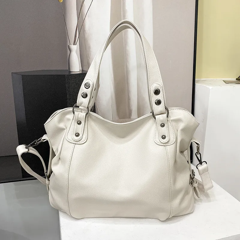 Lunelle Women's Large Soft Leather Tote Bag