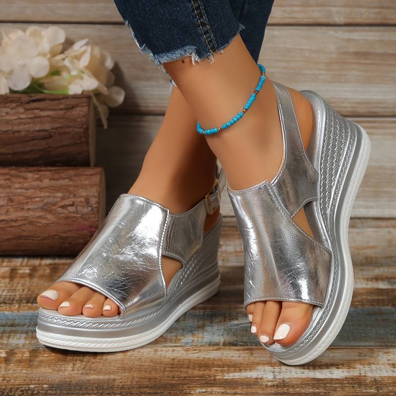 Women's Platform Sandals Cutout Design