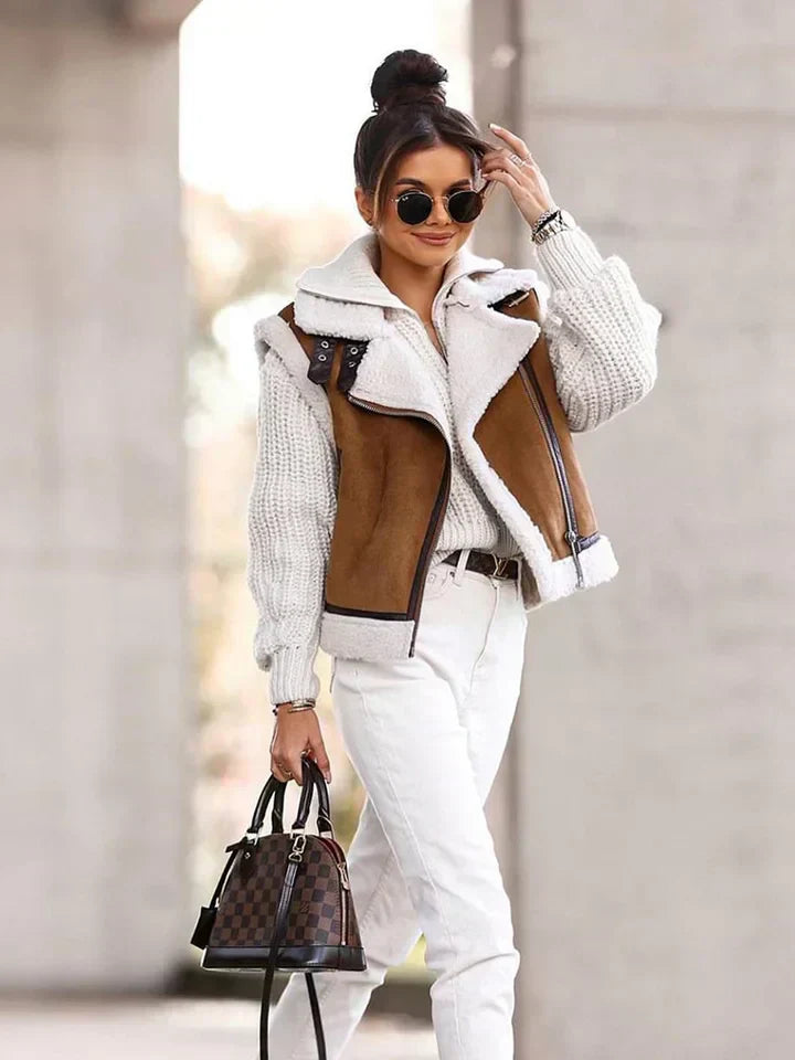 Women's Asymmetric Zipper Cardigan